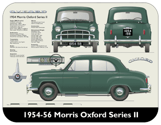 Morris Oxford Series II 1954-56 Place Mat, Medium